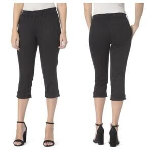 NYDJ Women's Marilyn Crop Cuff Jean Black Size 10